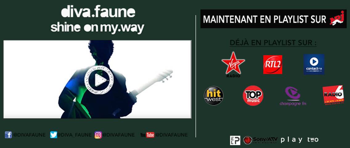 C'est le carton radio pour les <a href="/Diva_Faune/">Diva Faune</a> #ShineOnMyWay 
---> youtu.be/X4Ot3PrIMI0