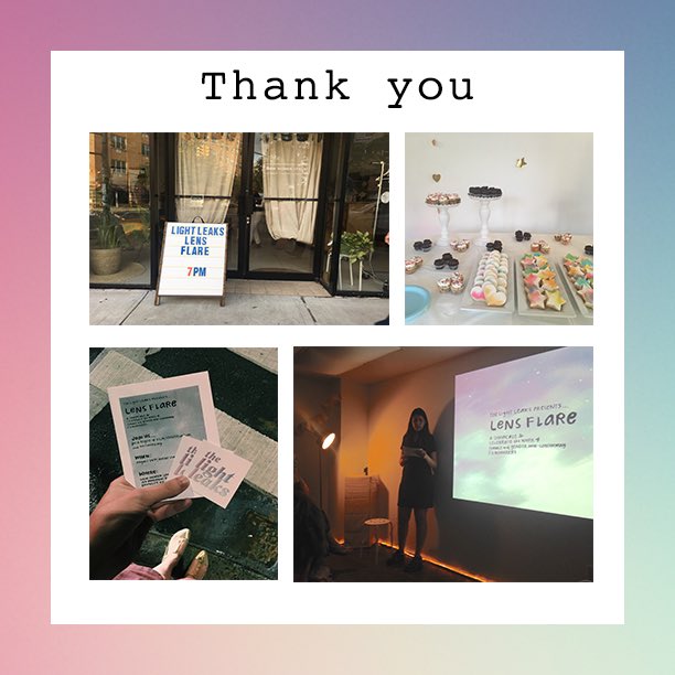 thelightleaks's tweet photo. We cannot thank all our sponsors enough for helping make Lens Flare possible. And also everyone that screened and showed up. We 💓 you all https://t.co/7dB8yYUkpl