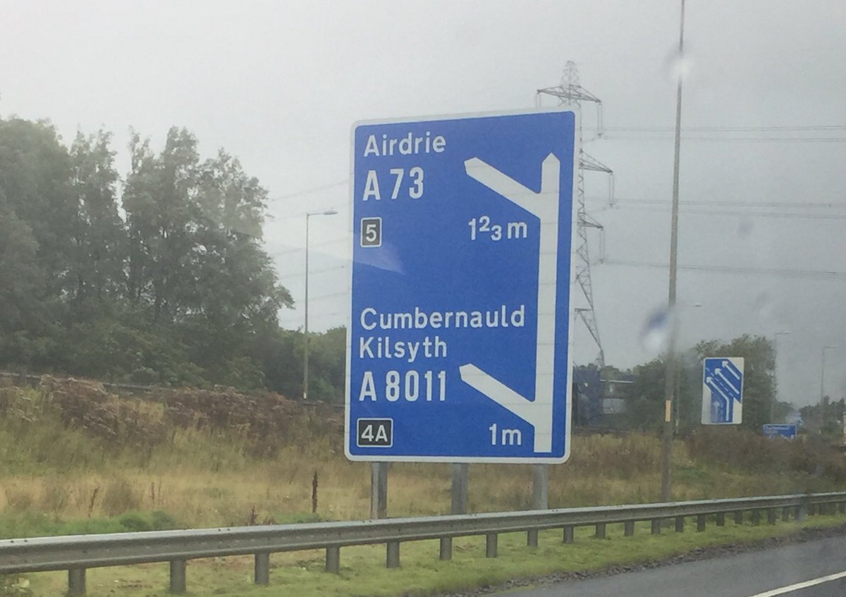 SassenachSJ's tweet photo. Determined to find  @Outlander_STARZ stuff everyday on holiday!! Cumbernauld sign, welcome Scotland,hedgehog, &amp;Stag-great start💙 #Septyet ? https://t.co/0y7ClmYPc9