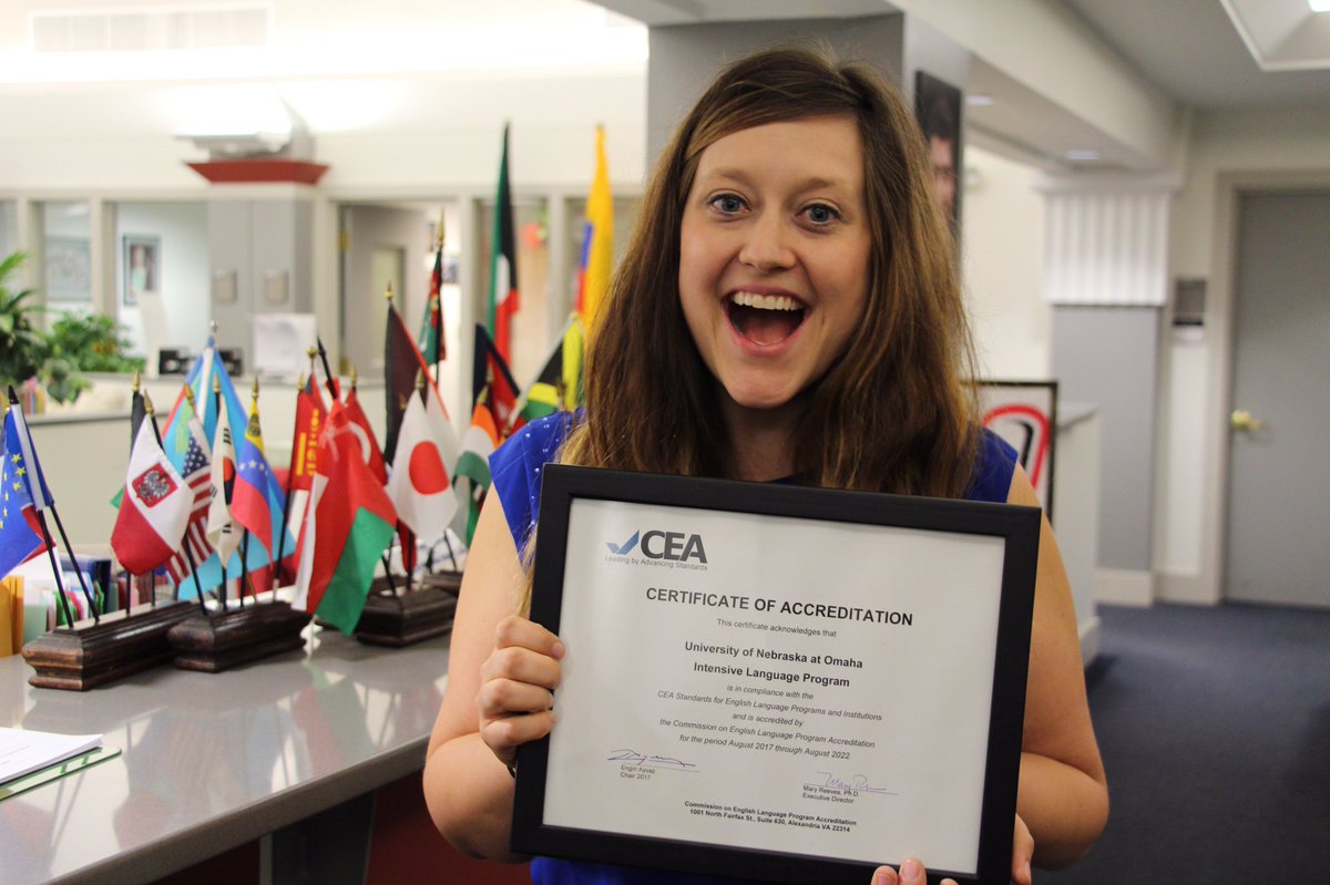 Congrats to Dr. Osborn and the entire ILUNO team on officially earning CEA Accreditation for the ILUNO Intensive English Program!