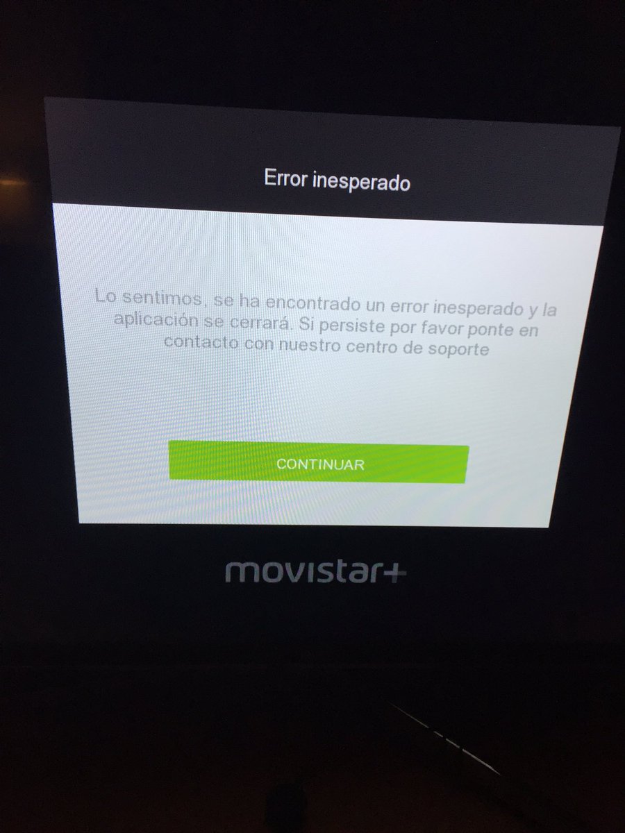 AlexCandia10's tweet photo. Hola @MovistarPlus , se puede saber que le pasa a la app de Smart Tv? Llevo ya un tiempo con este problema. Espero una solución. Gracias. https://t.co/FwSkAJMgO0