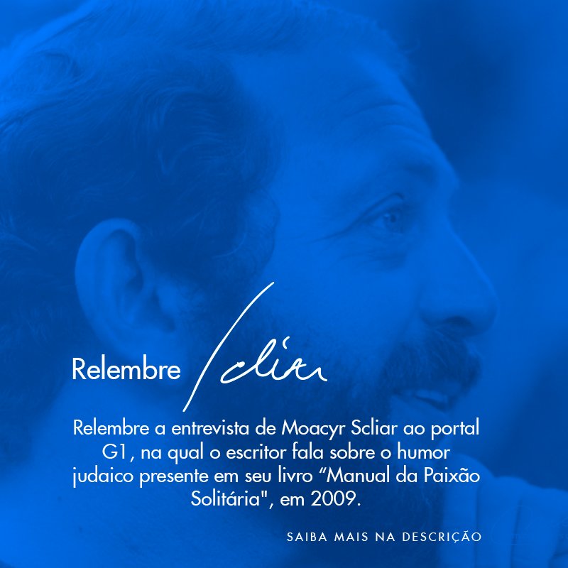 moacyr_scliar's tweet photo. Relembre a entrevista de Moacyr Scliar ao blog Máquina de Escrever, do jornalista e escritor Luciano Trigo https://t.co/6axCBR9e6E https://t.co/5uGdSobJ1V