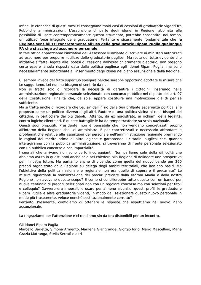 Matranga82's tweet photo. @UMarroni  Lettera aperta a Michele Emiliano #ripampuglia https://t.co/XiK3UFR5ap