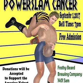 BCW843's tweet photo. This Friday BCW RETURNS to Frothy Beard Brewing company..  A home coming a long time over due. #PowerSlamCancer https://t.co/UdiZ0PKtF1