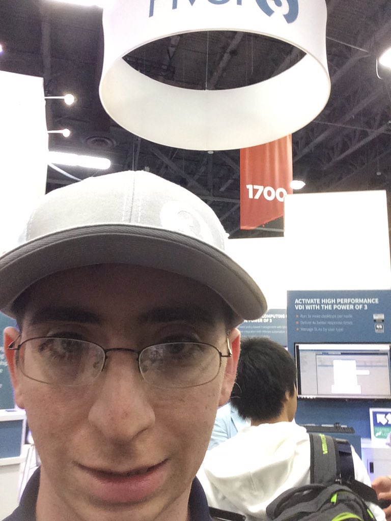 MarqE's tweet photo. Solutions exchange over at @pivot3inc for #VMworld https://t.co/vHRIyrftZ5