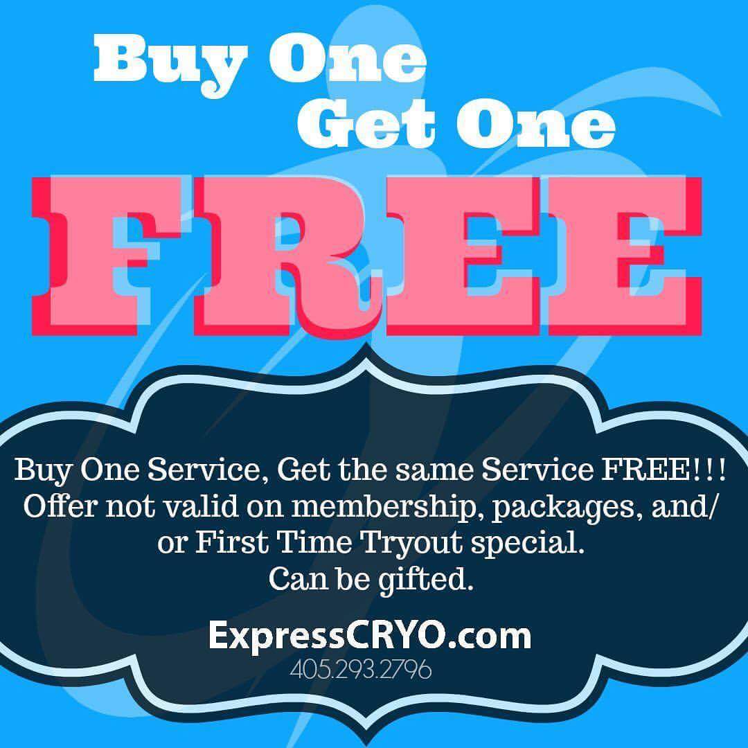ExpressCRYO's tweet photo. LABOR DAY SPECIAL!!! 
Buy one service, get one service FREE going on NOW here at ExpressCRYO! Valid 8/29/17-9/5/17 https://t.co/vvDVW9smf5