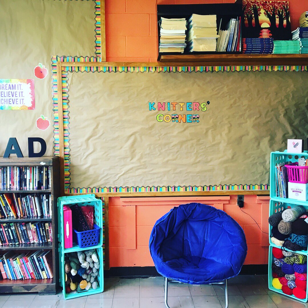 teachandknit's tweet photo. Classroom is ready for a new, exciting year! #udl #plc #wilsonworks #skillfulteaccher #knittingcorner https://t.co/ncJiDofLbq