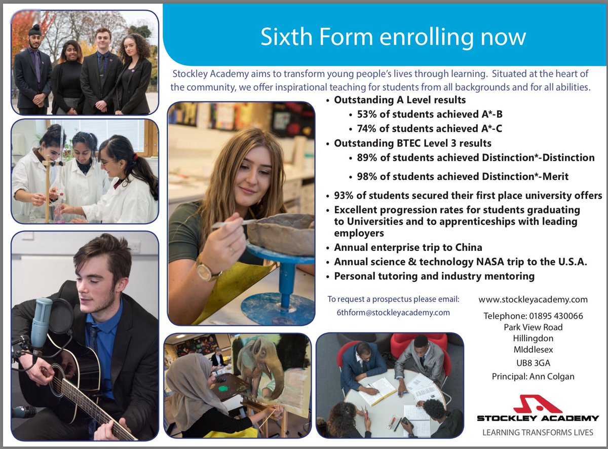 I will be enrolling for Sixth Form from 8am-12pm on Tuesday 29th. If you cannot make it please email me; wraja@stockleyacademy.com Mr W.Raja