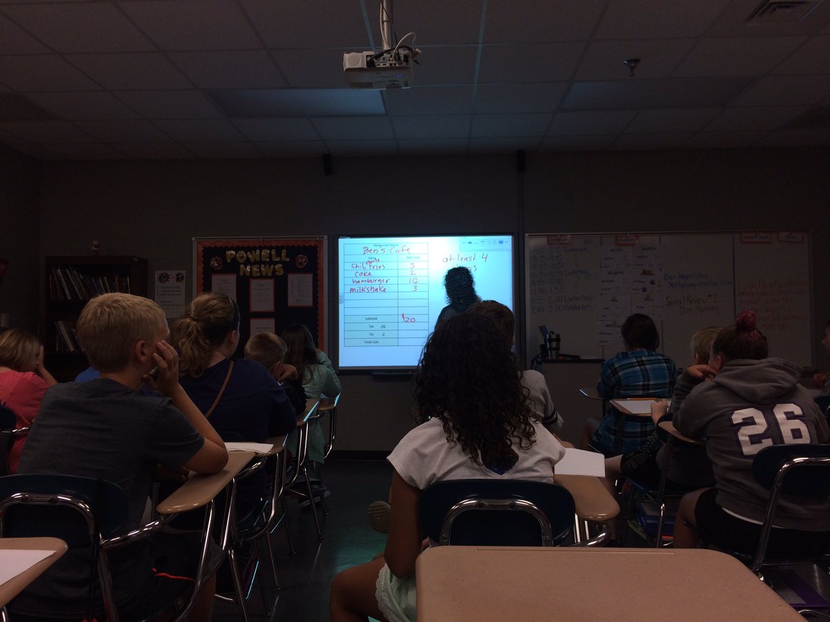 slrodger's tweet photo. Awesome real world application of decimals! Ordering at a restaurant! @PowellMiddle @GaryPetko #MiddleGT https://t.co/cFQRJaVzNP
