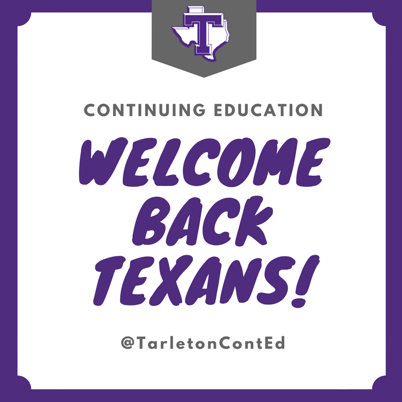 TarletonContEd tweet picture