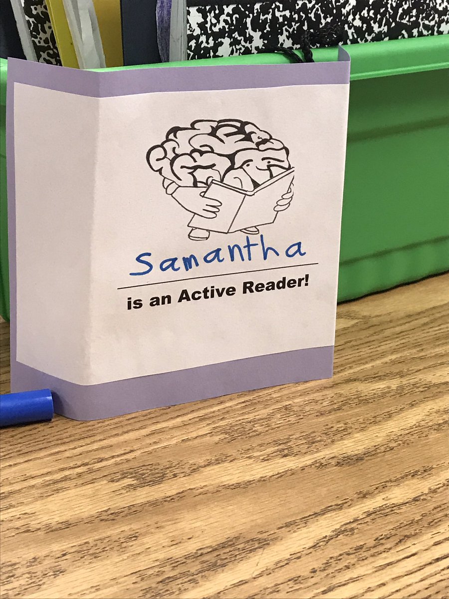jennifeready22's tweet photo. Are you an active reader? #readingisthinking #strategicreaders #iusemybrain @EicholdMertzMST @MobilePublicSch https://t.co/2RajNsZhHl