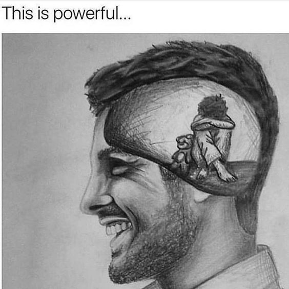 Just because someone looks happy on the outside does not mean they are not fighting a battle on the inside #mentalhealth #recovery