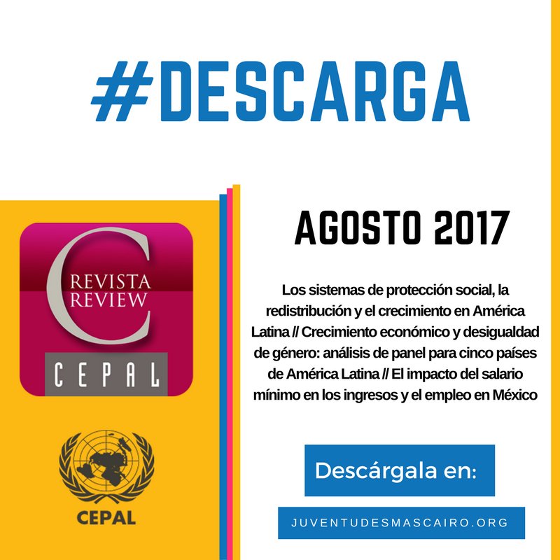 CairoJuventudes's tweet photo. Empleo y economía=#OSD8; #Descarga la Revista de la @Cepal #Agosto2017: https://t.co/pfJF9q0abl https://t.co/Y3SFhSksSt