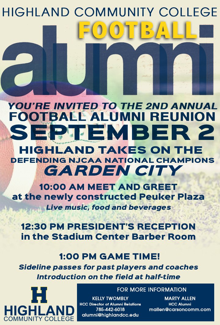 HighlandAlumni's tweet photo. Football Alums, Join us Saturday, September 2nd! #alwaysascottie #hccalum #homeopener https://t.co/fuarPdBz5i