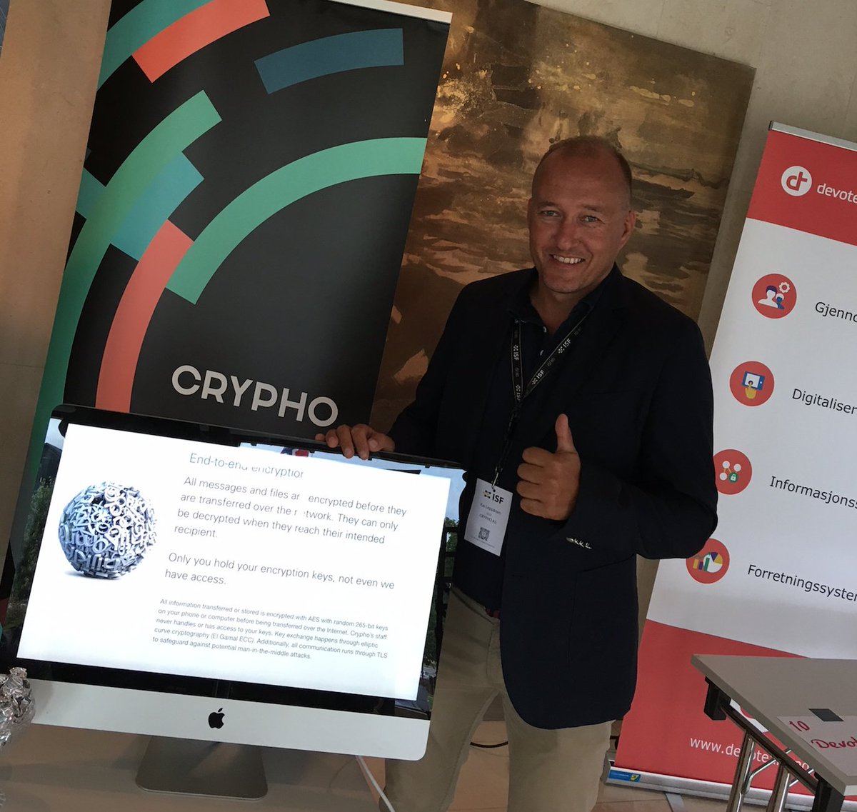 Kom og møt oss på ISF-konferansen 
crypho.no/blog/2017-08-2…

#ISF