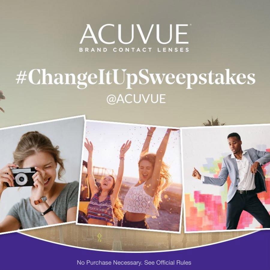 Hey teens? Loving your contacts? Snap a selfie &amp; tell us what you can do with <a href="/ACUVUE/">Acuvue</a> &amp; you could win! #changeitupsweepstakes