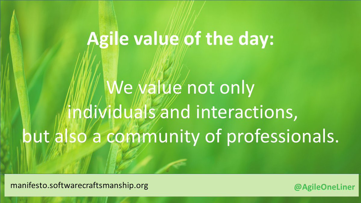 #agile #softwarecraftsmanship #21stcenturycraftsmanship #moreagile