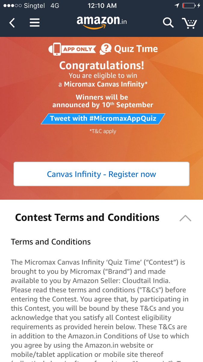 #MicromaxAppQuiz