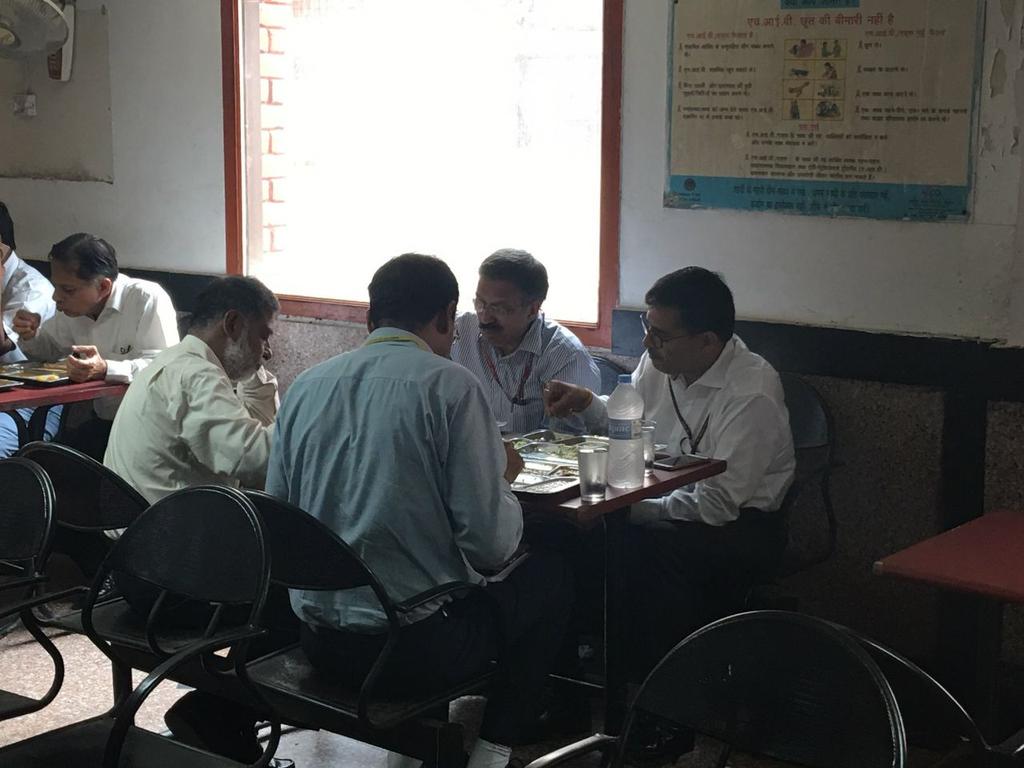RCWA3's tweet photo. @Narendramodi_PM,Sir,your new CRB by taking lunch in staff canteen is giving lesson to thousand of your bureaucrats. https://t.co/x2c1h7fSuA