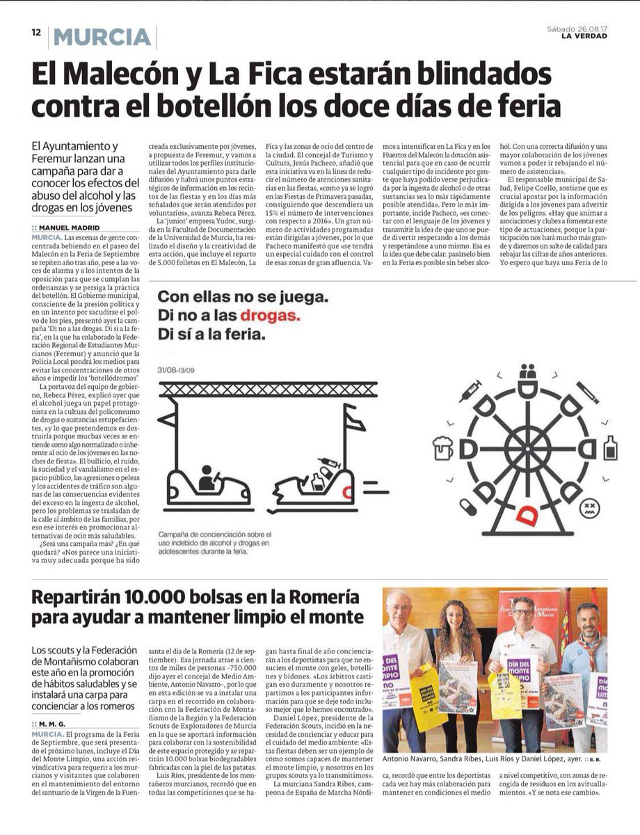 judocUMU's tweet photo. @laverdad_es recoge la campaña que hemos dado forma para @feremur_carm y el @AytoMurcia Con las declaraciones de nuestro diseñador #Judoc https://t.co/Y7HbBOazji