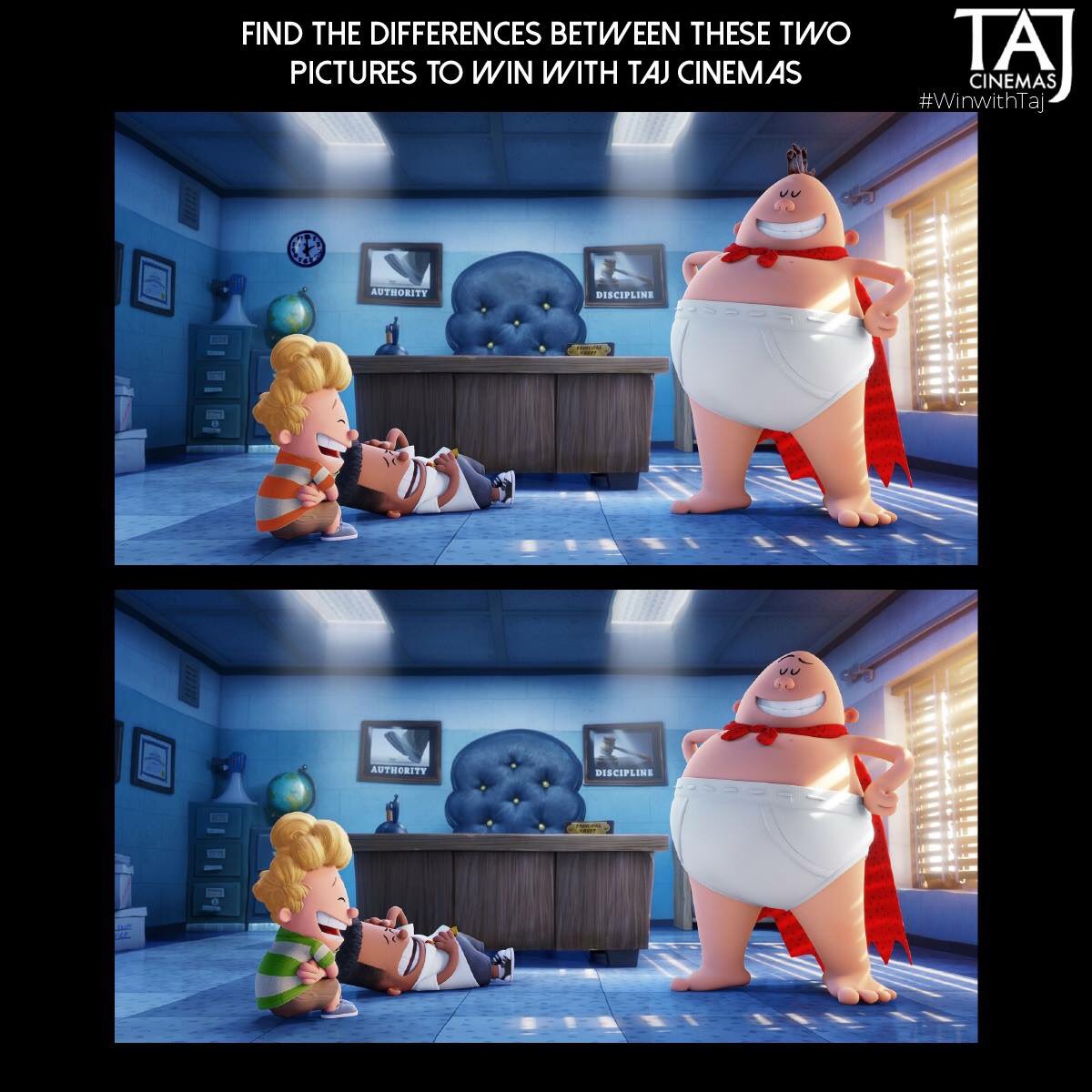 TajCinemas's tweet photo. #WinWithTAJ 

Find the differences and win 2 tickets with TAJ. #TAJCinemas #Movies #Jo #Amman https://t.co/2u0MJ1mLnN