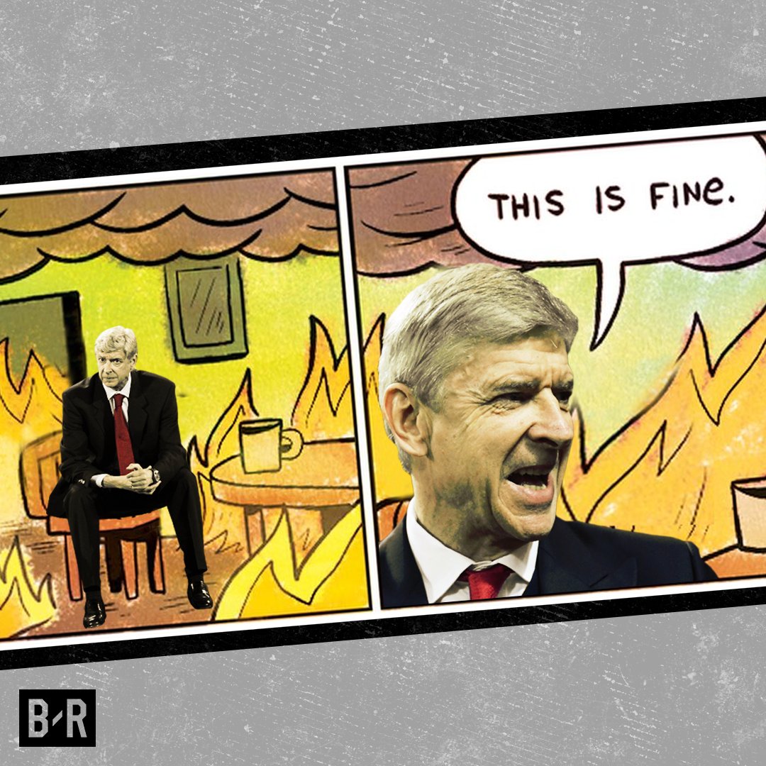 brfootball's tweet photo. —16th place 
—Sunday: Thrashed by a rival 
—Monday: Reportedly selling Alex Oxlade-Chamberlain to a rival 

Arsenal: 🔥🏠 https://t.co/Fv29apr0gu