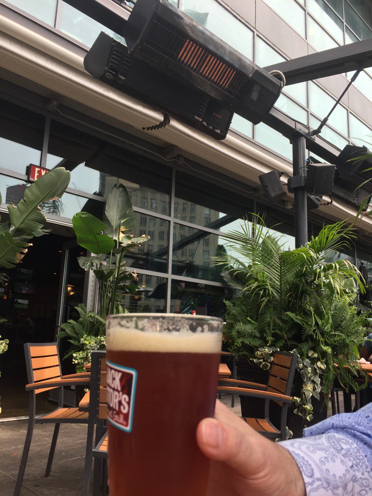 Boh_61's tweet image. Nothing like a cold #bone shaker @amsterdambeer #beer on a patio in August with the heaters on.