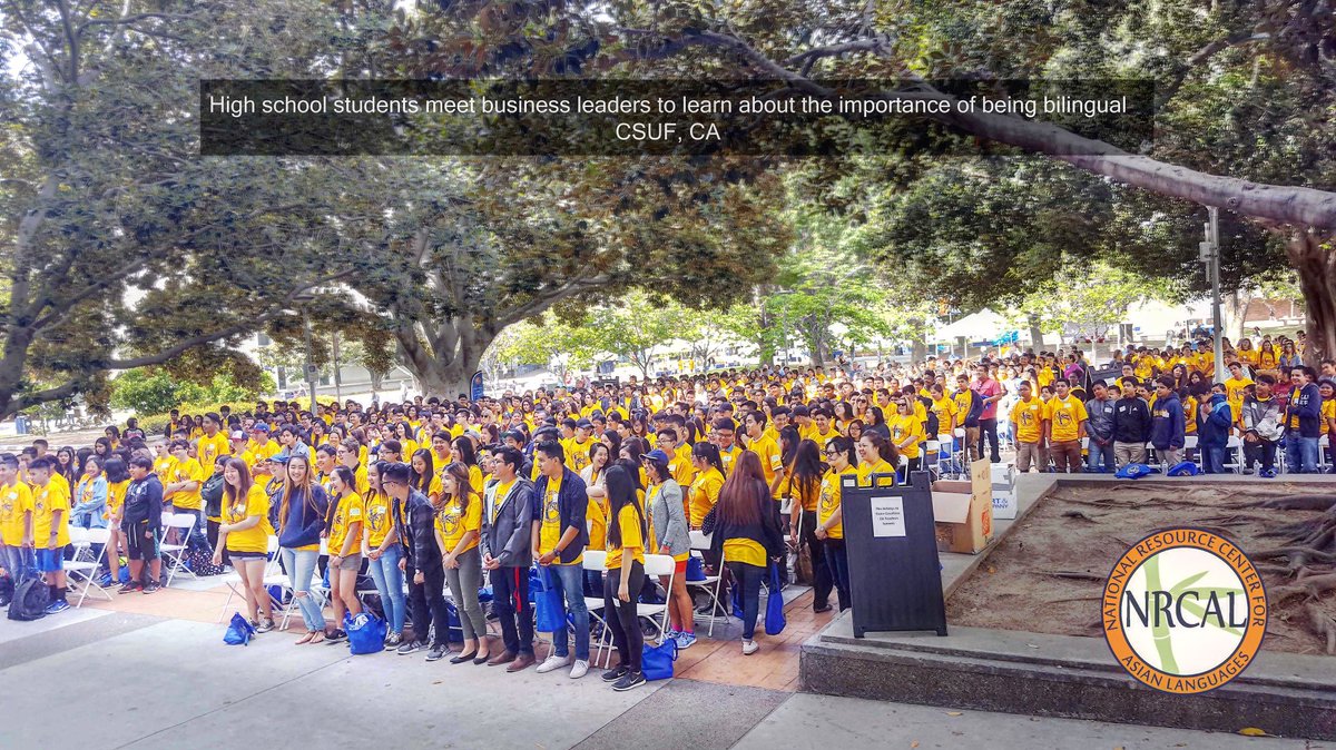 High school students meet business leaders to learn about the importance of being bilingual. CSUF, CA <a href="/csuf/">Cal State Fullerton</a>