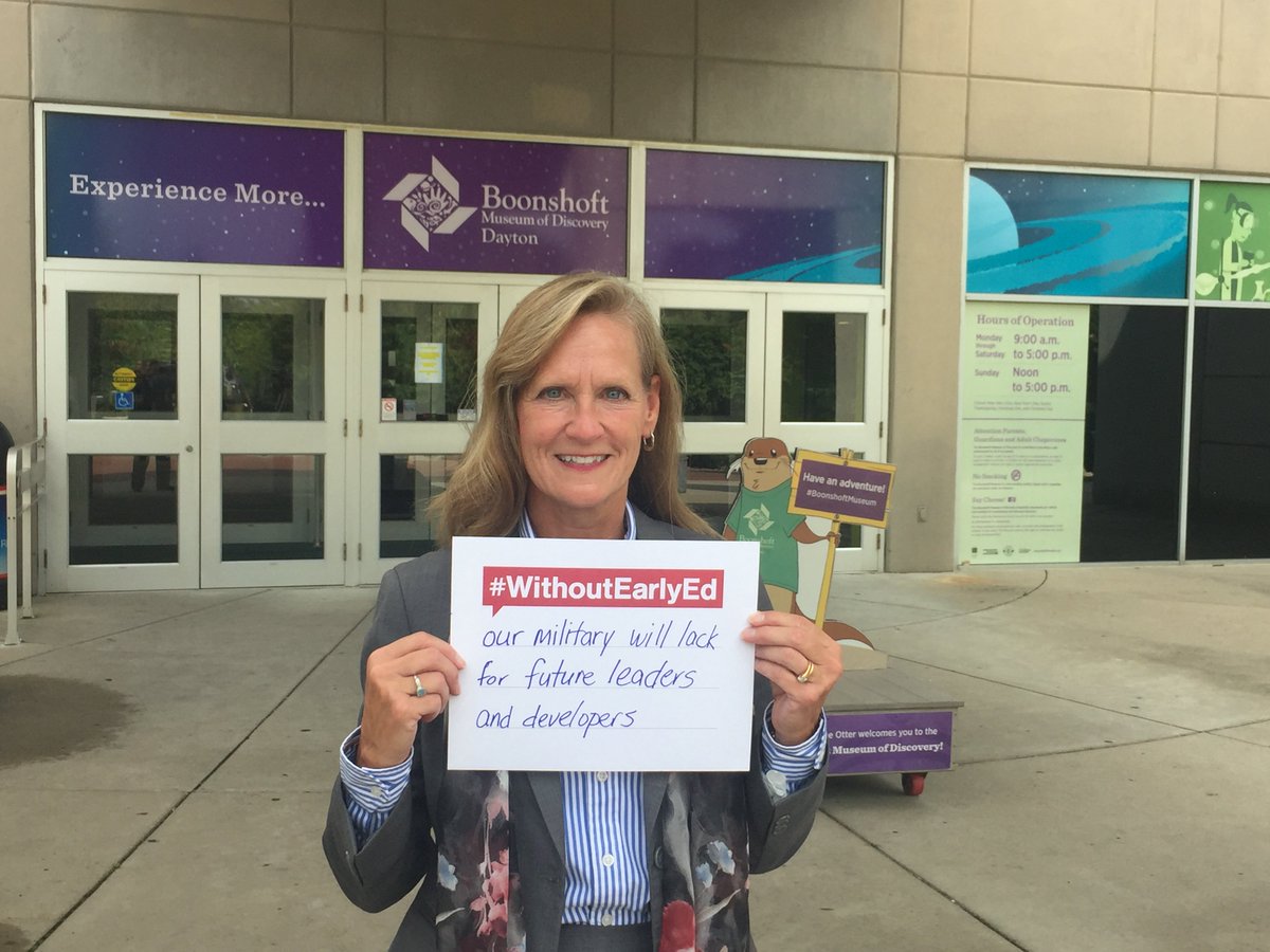 Mission_Ready's tweet photo. "#WithoutEarlyEd, our military will lack for future leaders & developers": Major General (Ret.) Deborah Ashenhurst at @BoonshoftMuseum #preK https://t.co/rKHPKBwhKl