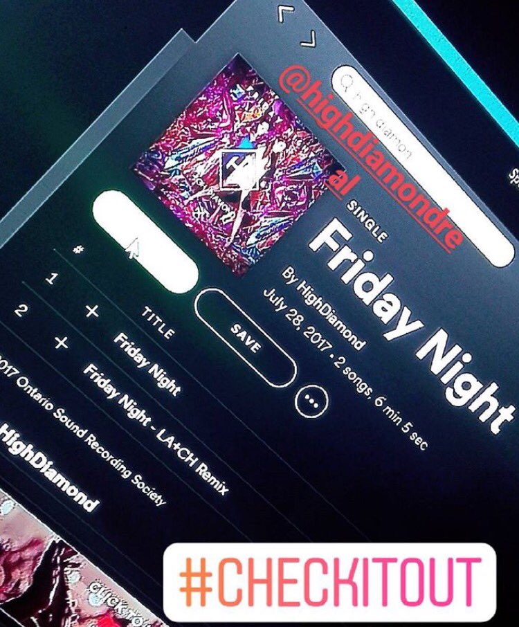 HighDiamondReal's tweet photo. 🎧 FRIDAY NIGHT by HIGH DIAMOND is now available to stream/download on @Spotify @iTunes &amp; @AppleMusic #HDFRIDAYNIGHT #PARTYANTHEM https://t.co/3MBGYgpy74