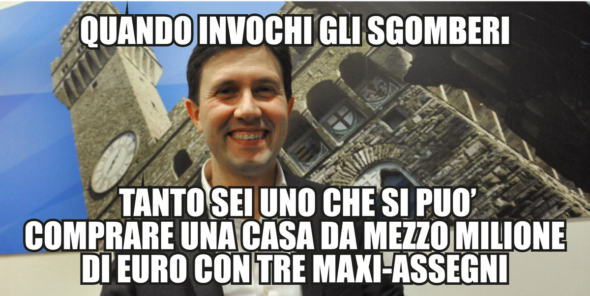 firenzedalbasso's tweet photo. #Nardella sì che lo sa cosa vuol dire aspettare anni in graduatoria, stringere la cinghia per pagare l'affitto #sgomberi #piazzaindipendenza https://t.co/8nQwLiytEK