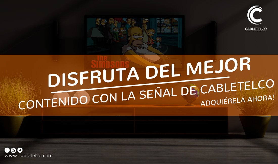 cabletelco's tweet photo. ¿Aún no cuentas con nuestro servicio de Televisión?
Conéctate a la mejor calidad d contenido con la señal d Cabletelco - Telecomunicaciones https://t.co/EKeuIizaNh
