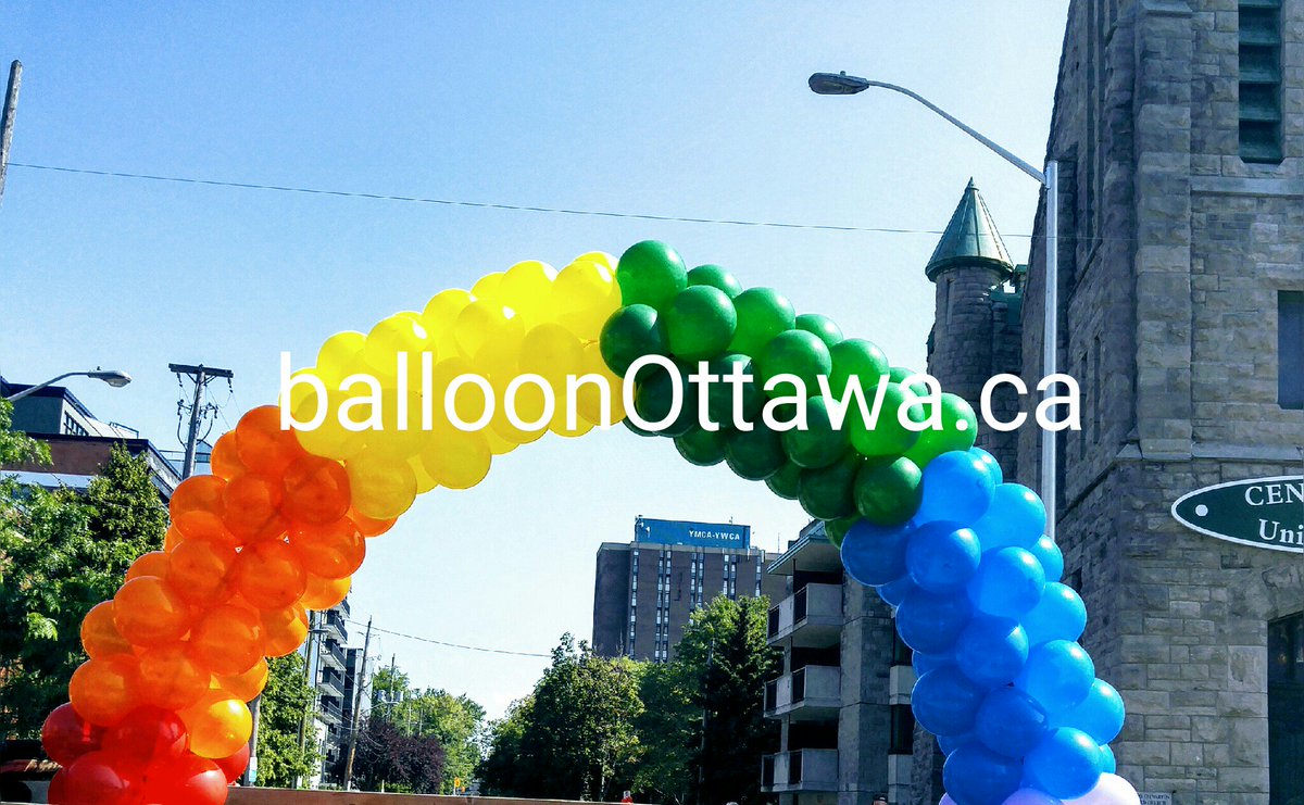 Balloonottawa's tweet photo. Pride Parade balloon arch https://t.co/8IcuDdlhJ7