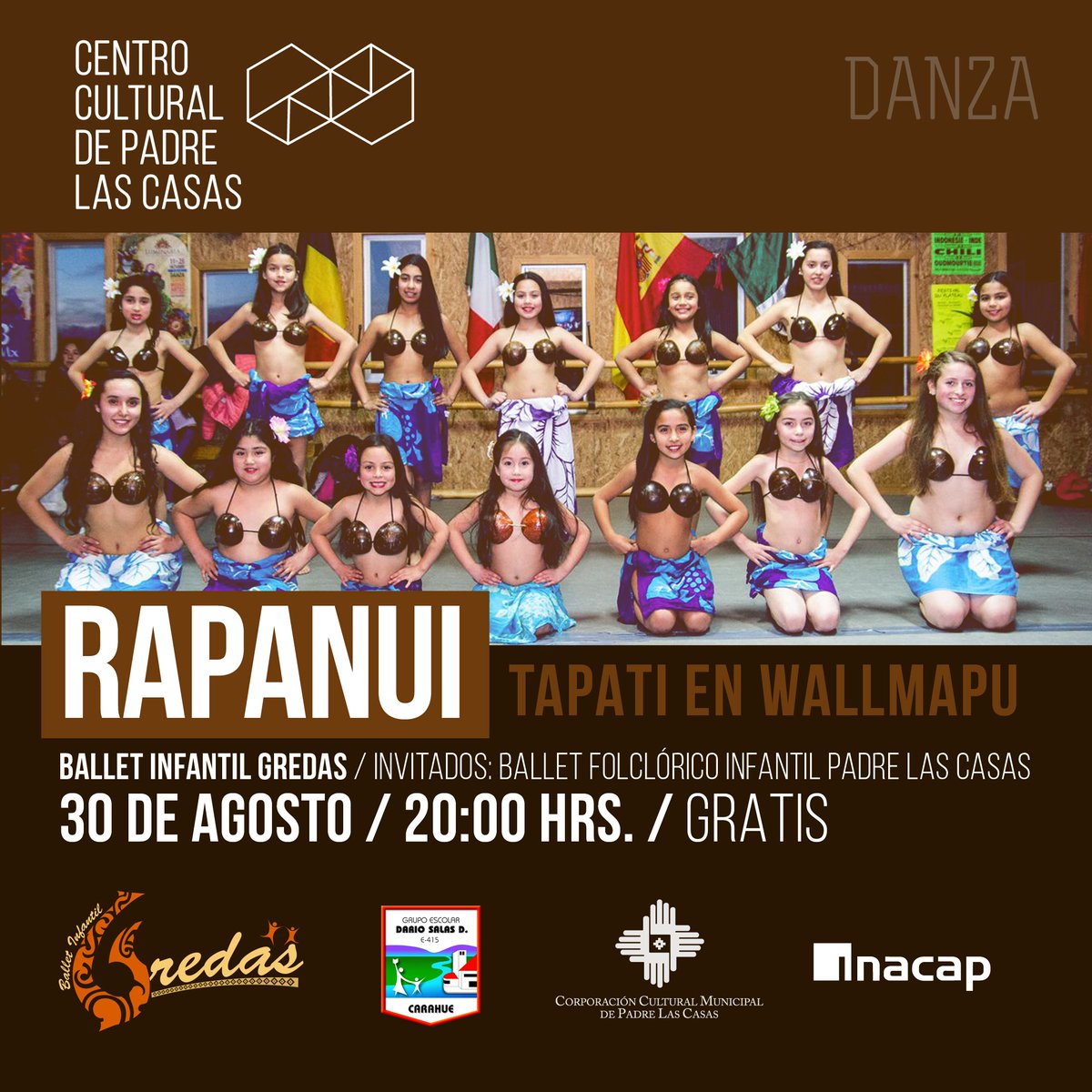 culturaplc's tweet photo. 30/08 20hrs se presenta en @culturaplc el ballet infantil #GREDAS de @CarahueMuni #Gratis @camartinezj @cayogodoy @fusionradio967 @Clave9cl https://t.co/Y3v3RoD6K5