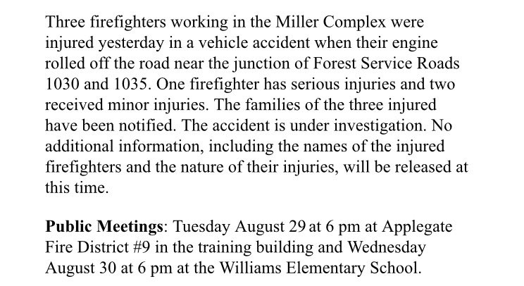 brian_schnee's tweet photo. #Firefighters injured in MVC while working #MillerComplexFire.
One w/serious injuries. https://t.co/xJyaI2oPMQ