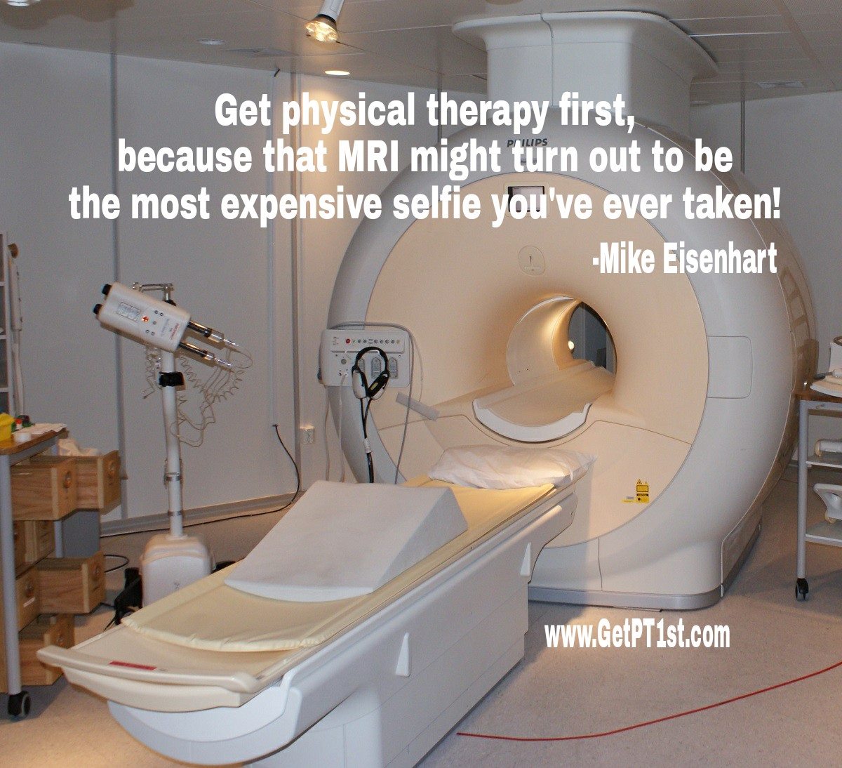 GetPT1st's tweet photo. MRIs are very helpful, but they often don't help you know what's actually causing your pain. Before scheduling the scan, call a PT #GetPT1st https://t.co/D3KmqmcCkt
