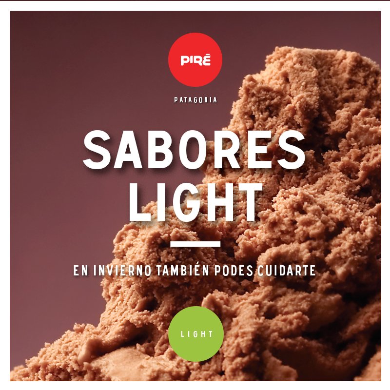 HeladeriasPire's tweet photo. Chocolate, Chantilly, dulce de leche y vainilla... ¡LIGHT!
En #Piré podés cuidarte, tenemos sabores especiales para vos, ¡te esperamos! 😋🍦 https://t.co/oe8psJPgWV