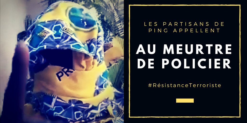 Marie241forever's tweet photo. Quel scandale ! L'opposition #Gabon-aise menace les forces de l'ordre et appelle à la guerre civile ! Ce sont eux les #terroristes ! https://t.co/TqFSBRWeBv