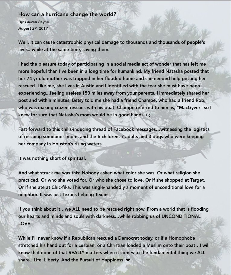 OffspringAgency's tweet image. There's always goodness to be found! #TexasForever #TexasStrong #Harvey #Harvey2017 #HarveyRelief