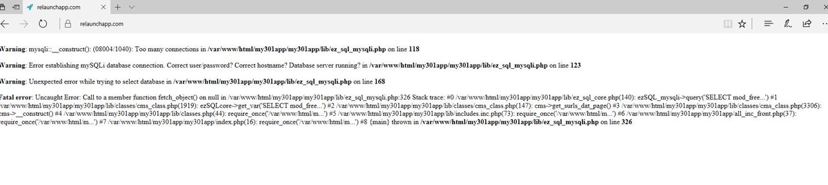 mahein's tweet photo. @RelaunchApp 😱Eure Seite und auch die App sind down! Macht ihr gerade ein Update/Wartungsarbeiten? https://t.co/HpYyjb7SWq