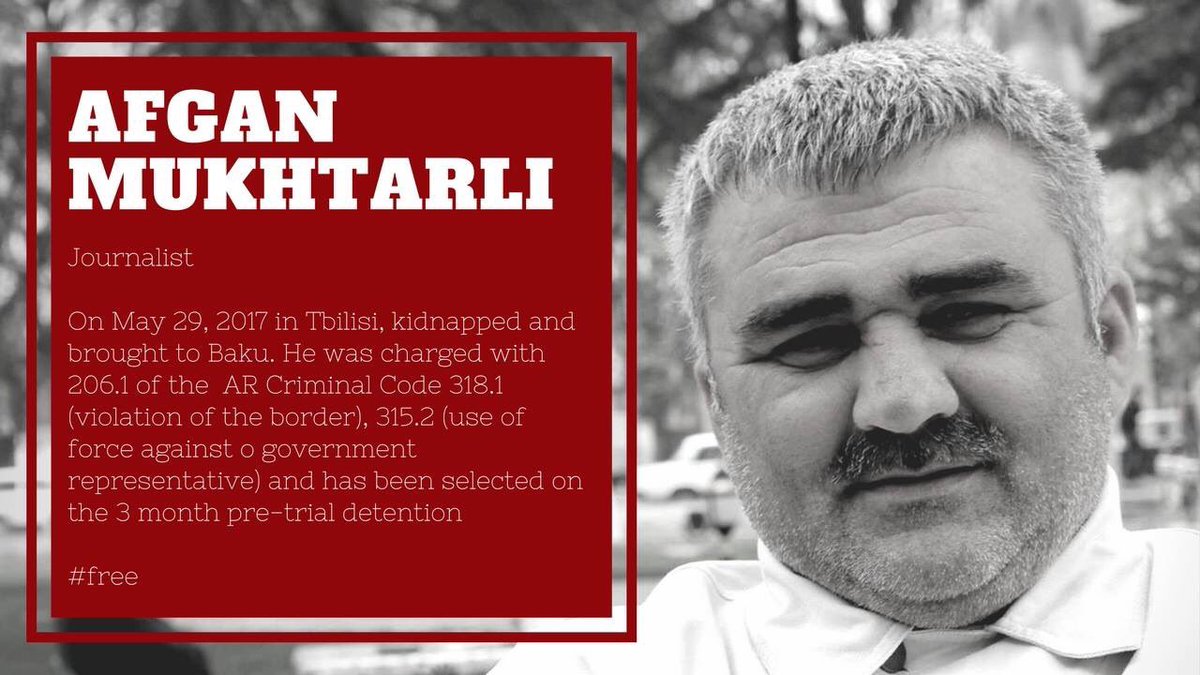 Elchin_Sh's tweet photo. Freedom for Afgan Mukhtarlı! #azadet #free 

@StateDept  @hrw  @coe  @eu_eeas @CPJ_Eurasia  @PACE_President https://t.co/e0IVpw5V8L