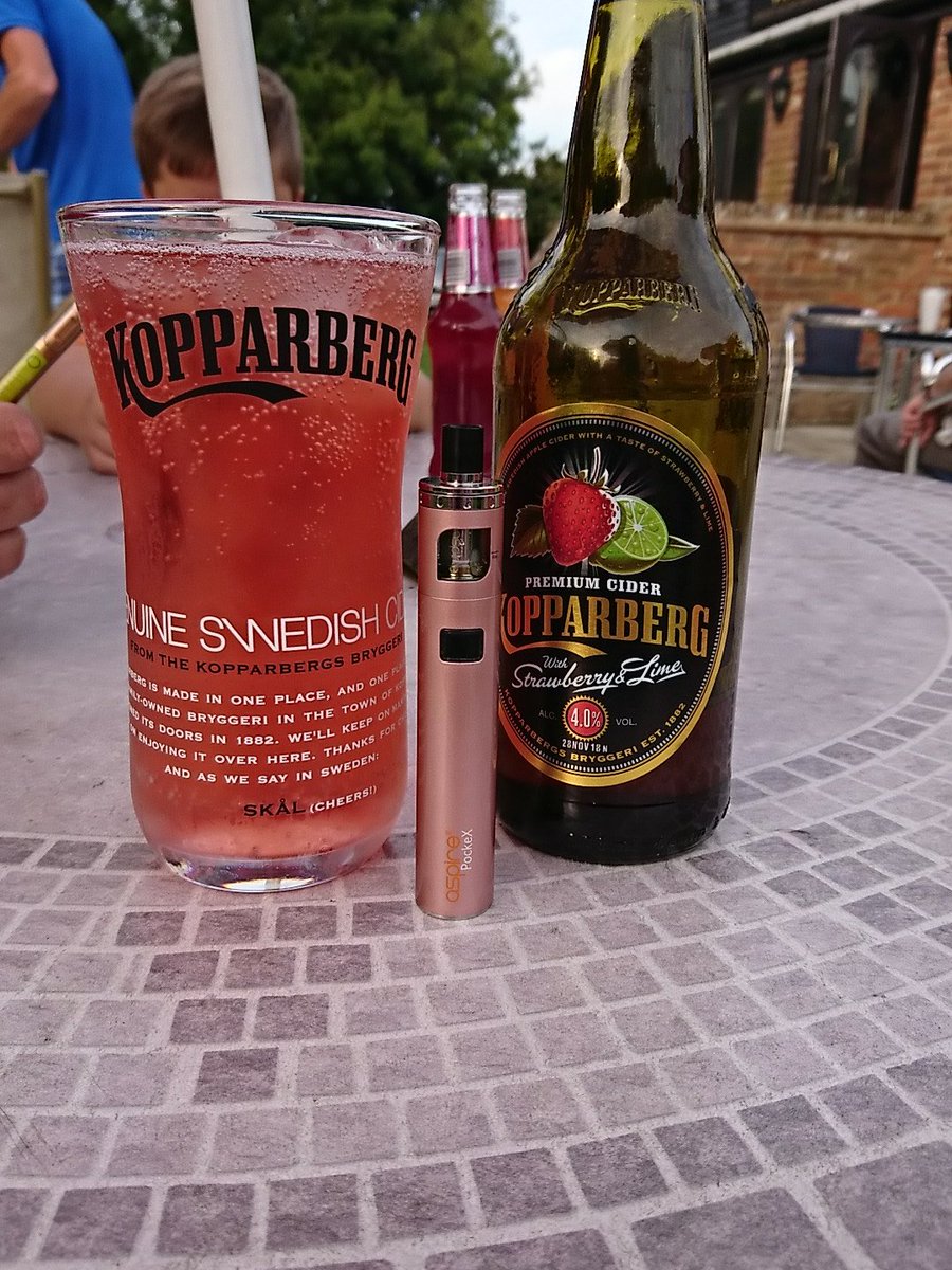 Happy bank Holiday Monday 😊🍻#aspirepockex #kopparberg #strawberryandlime #cider #vapelife #vaping #vapefam #girlswhovape #vape #tickledtrout
