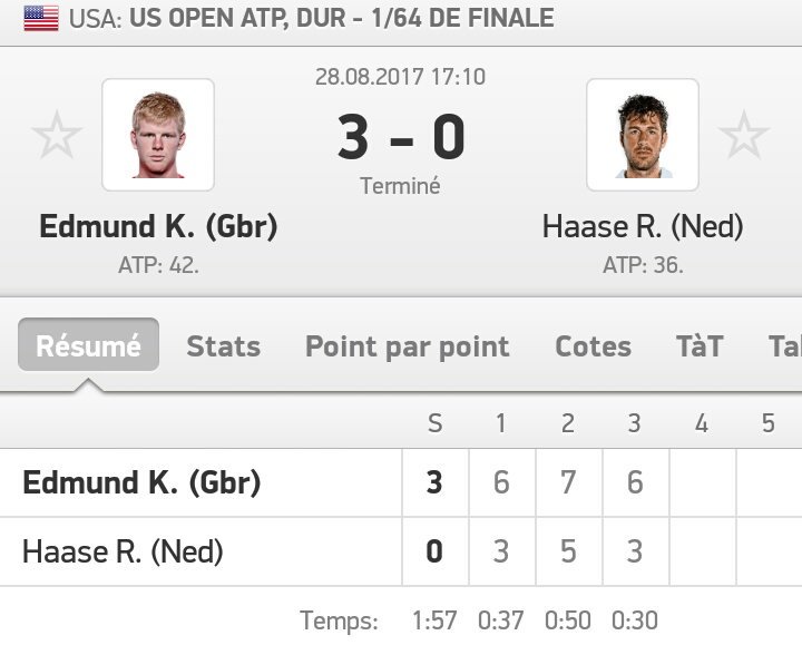 Ultraa_PRONOS's tweet photo. #USOpen 

Edmund 2(1%) ✅✅✅

5 RT/❤ pour le prochain bet 🔥

Je compte sur vous 😎

#TeamParieur #ParionsSport https://t.co/Wj6xlO8FR5