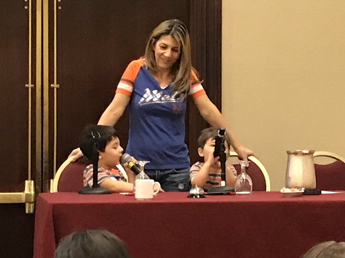DavidBloomberg's tweet photo. The Cesternino boys preparing to follow in @robcesternino 's footsteps as @NicoleLuvsShoes oversees their training. #RHAPCon #RHAP https://t.co/FngQ6mAepa