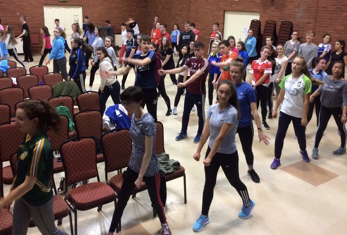 OLSSBlayney's tweet photo. Rehearsals in full swing @OLSSBlayney for this years school musical "Bring it On". #DedicatedCast #SquadGoals #BringItOn https://t.co/nIEHd3F9ud