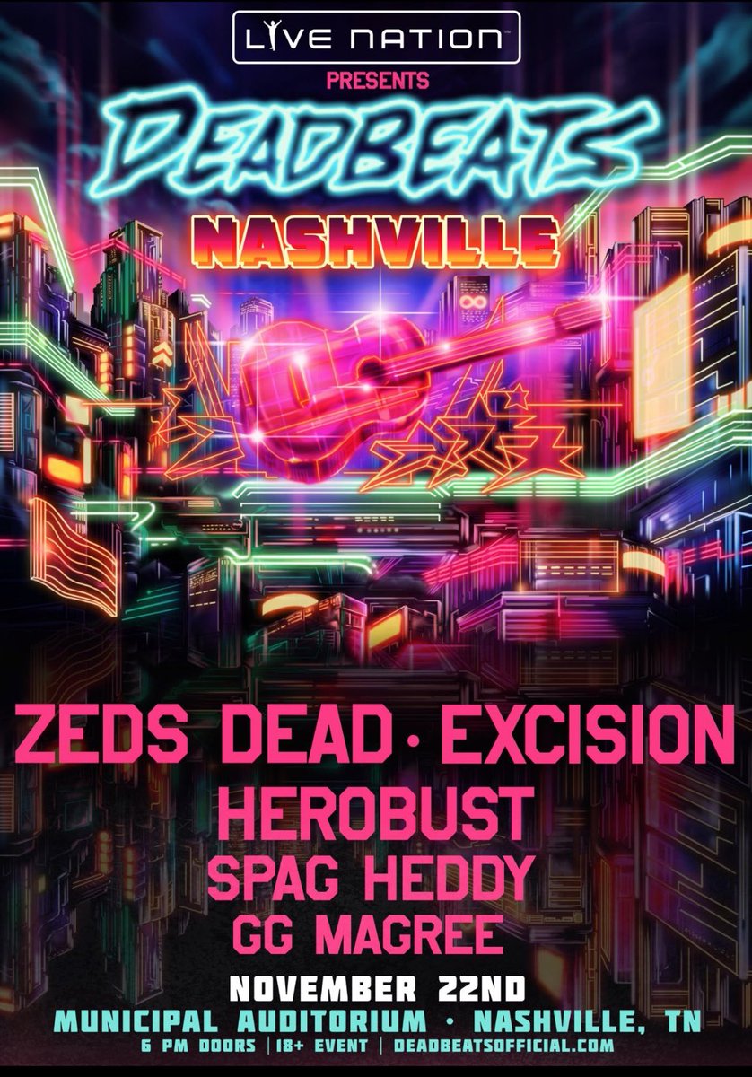 DetroitEDMFam's tweet photo. May just have to ZOOT on down to Nashville for this dear god https://t.co/0WogzvrSxe