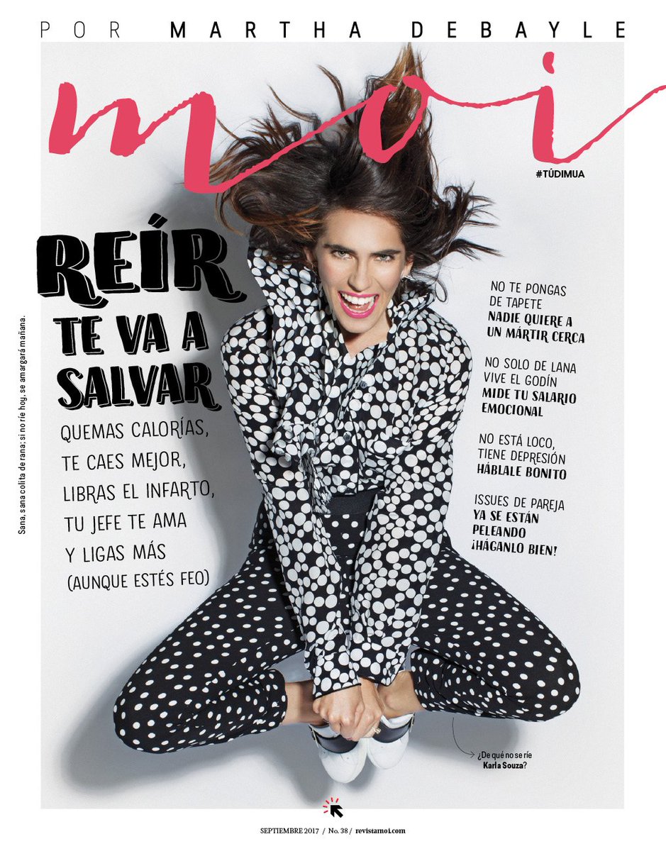 Publish88's tweet photo. ¿Porqué reir es bueno? y ¿que no le da risa a Karla Souza?
En el último número de moi. Baja el app https://t.co/2OTRe5gyVE #revistamoi https://t.co/BSj6gUMG0m
