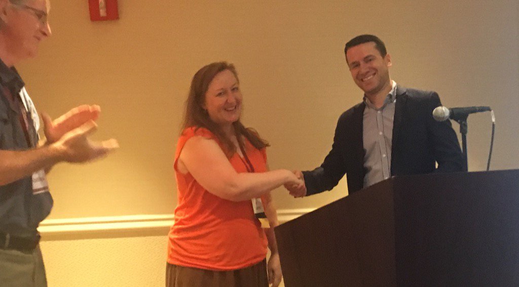 ASPvoice's tweet photo. Congratulations to incoming @AmJournalPrimat Editor in Chief, Dr. Karen Bales!! #aspdc2017 https://t.co/41iddFfsSN