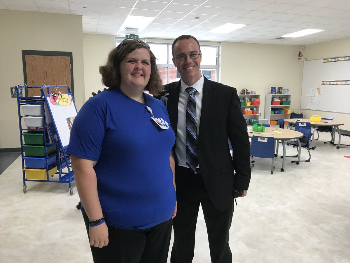 GastonSchoolsHR's tweet photo. Michaela McNeill is having a wonderful #FirstDayGaston in the new Pleasant Ridge campus! Welcome to GCS, Ms. McNeill!
#GCSHR https://t.co/BKajKgm3Ba