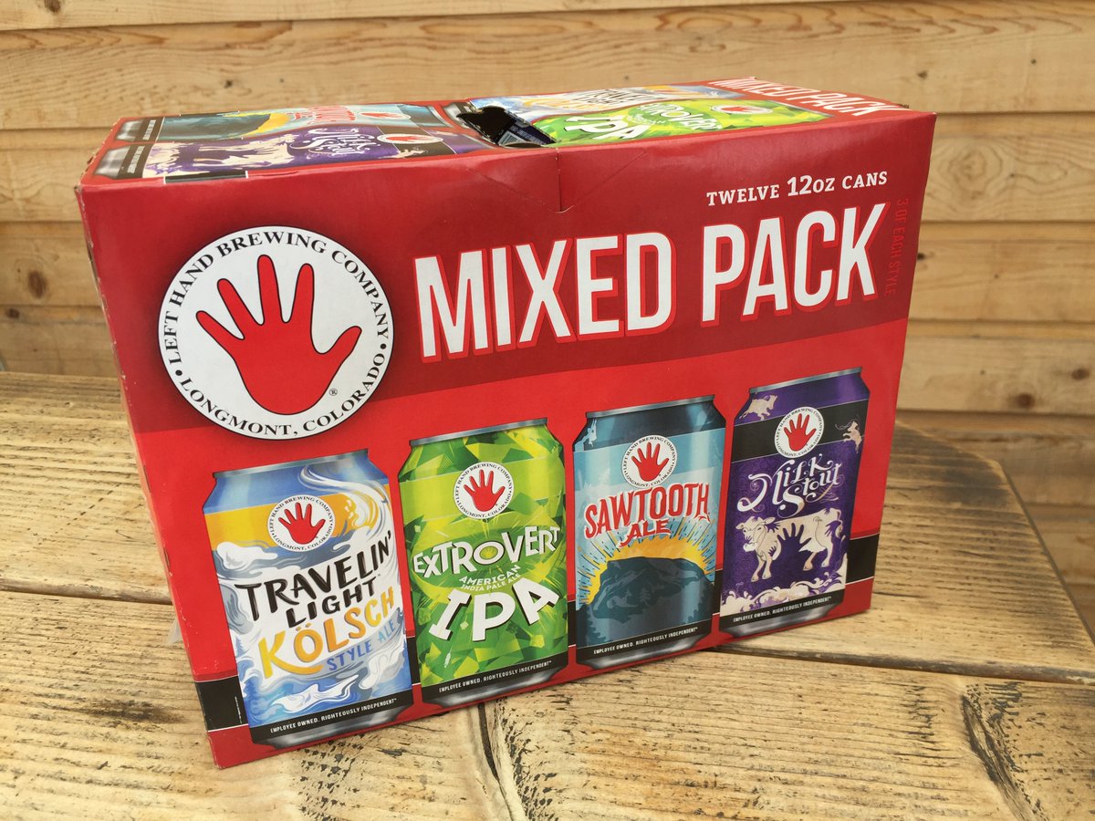 LeftHandBrewing's tweet photo. Feeling indecisive? Our NEW can Mixed Pack is here to help. #NEW #LeftHandCans https://t.co/86MzsUzni0